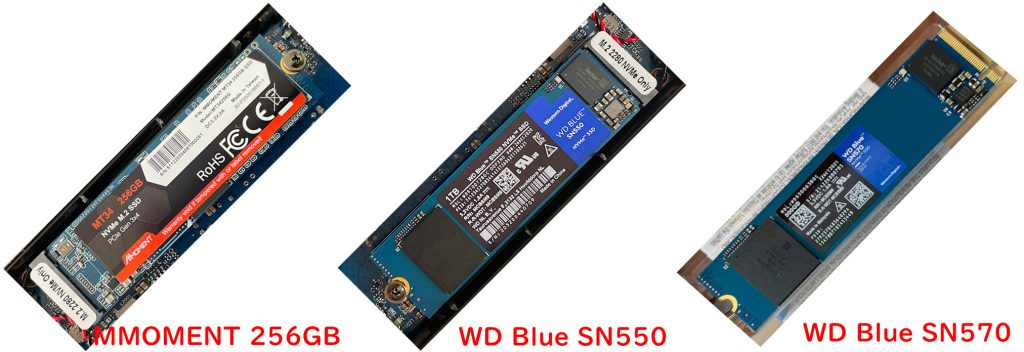 SSD ３種