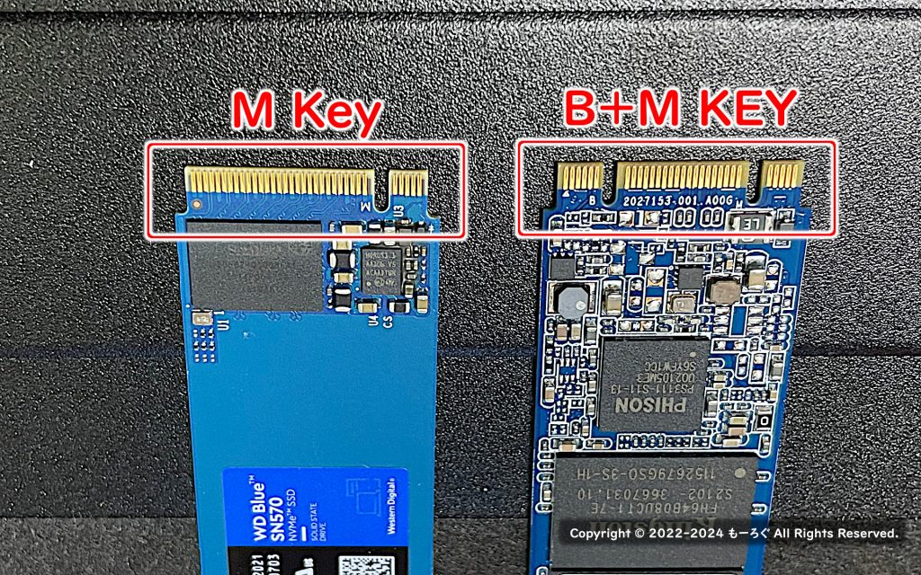 M Key と B+M Key